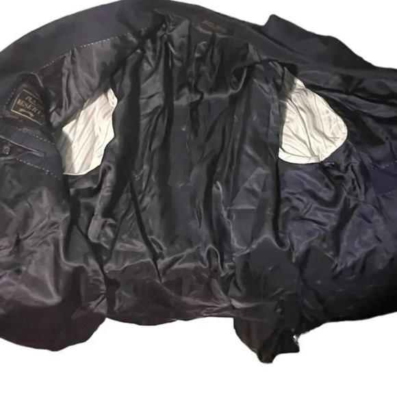 Joseph A Banks Chelsea 50R Window Pane Tailored Fit Wool Padded Vented Blazer - Picture 6 of 10